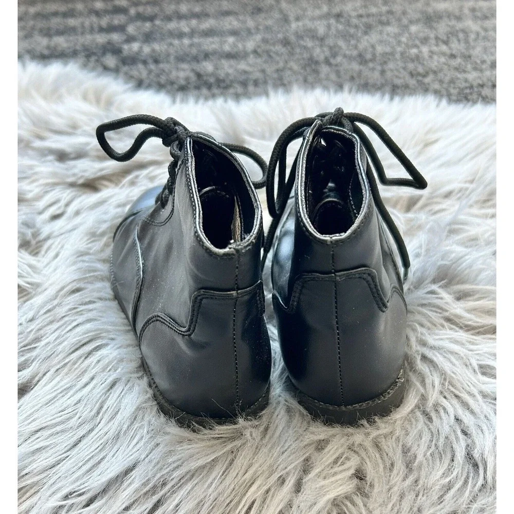 Vintage North West‎ Blue Brand Girls Black Lace Up Boots 12